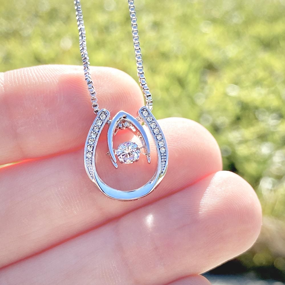 Daughter - Chin Up Heels Down - Always Love Horseshoe Necklace