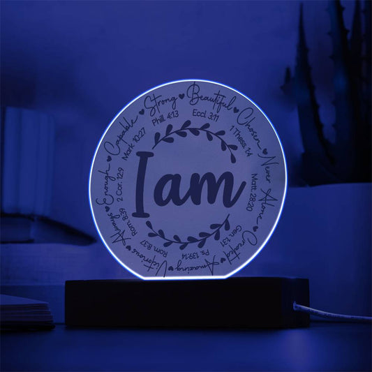 Daughter/Granddaughter - I Am Inspirational - Light Up Plaque Keepsake