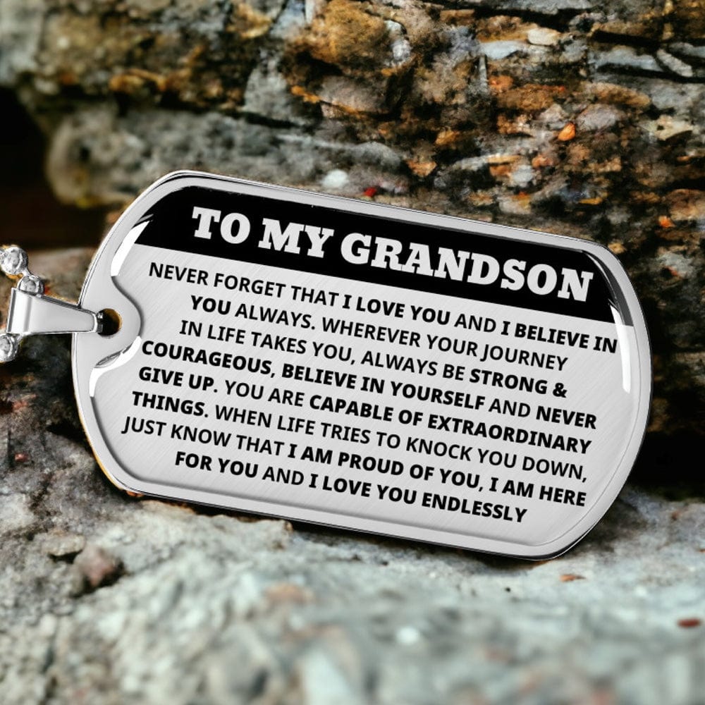 Grandson - Love You Endlessly - Keepsake Necklace (Free Shipping)