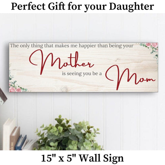 Mother's Day Wall Print For Daughter (includes Free Shipping)